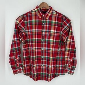 Polo Ralph Lauren Mens Classic Fit Plaid Multicolor Long Sleeve Shirt W3